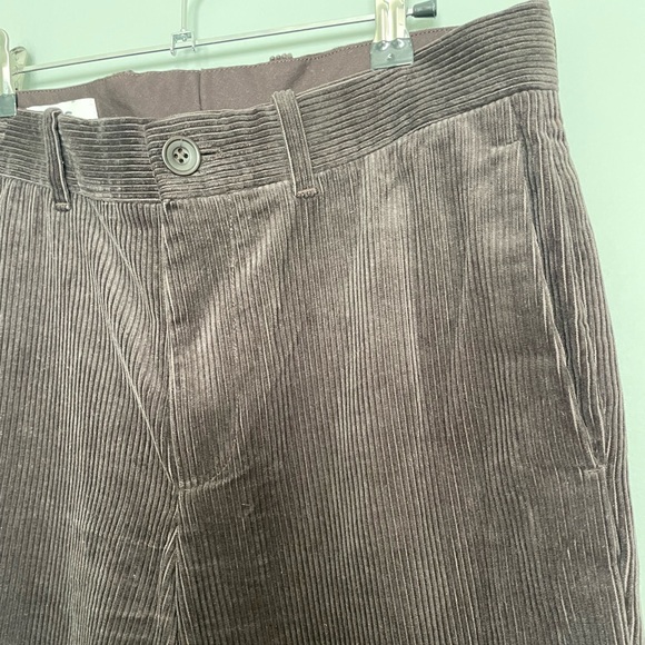 COS Dark Brown Corduroy 100% Cotton Straight Leg Pant Trouser - Picture 6 of 16